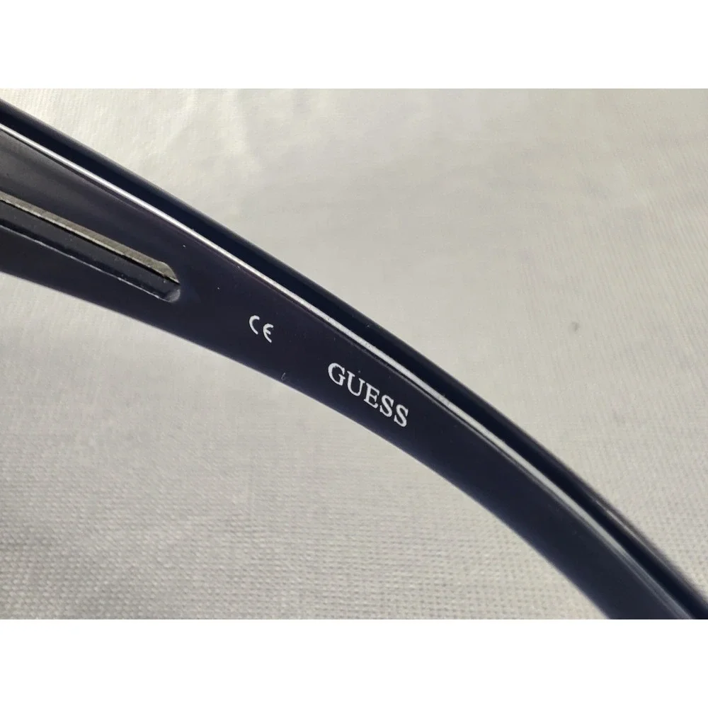 Guess GU 6581 GUN-35A Gunmetal Blue Navigator‎ Sunglasses Grey Gradient 65mm